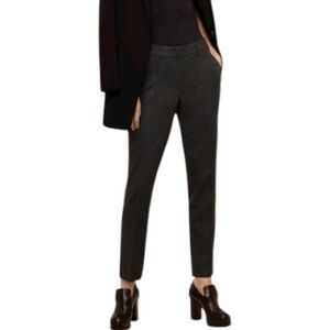 Aritzia Babaton Kendrick Pant Charcoal Grey Slim Straight Trouser Pants Size 8